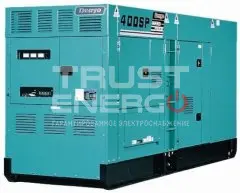 Дизельный генератор Denyo DCA-400 SPKII с АВР В кожухе Komatsu  trustenergo.ru