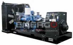 Дизельный генератор Atlas Copco QI 1015 с АВР Открытая на раме MTU 12V2000G86F trustenergo.ru