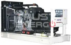 Дизельный генератор Hertz HG 721 PM с АВР Открытая на раме Perkins 2806A-E18TAG2 trustenergo.ru
