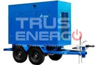 Дизельный генератор ТСС АД-320С-Т400-1РМ17 на прицепе